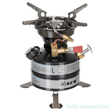MFH US benzine brander met tas, 450ml tank