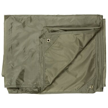 MFH Tarpaulin, 190T polyester, vert olive, yeux en métal, 400 x 500CM