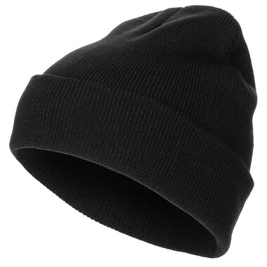 MFH Watch Hat, Acrylic, black, fine knit