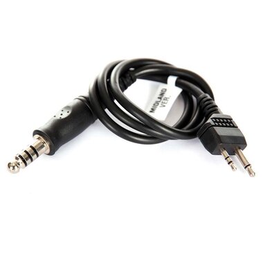 Z-Tactical Z124 adapter cable Nato jack   Midland 2-pin