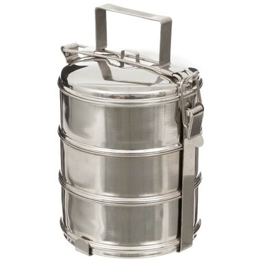 Fox outdoor Voedselcontainer, 3 delig, RVS