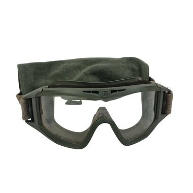 Revision Desert Locust ballistic safety glasses with clear lens and protective case