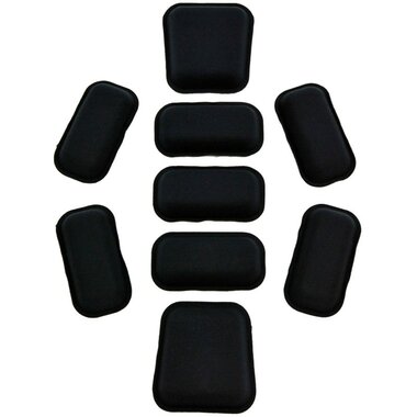 Sestan-Busch ensemble de coussinets de casque 9 pièces pour casques FAST et ACH, noir