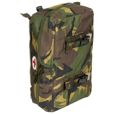 Sacoche latérale médicale armée hollandaise 15L modulable à compartiments, version 2, woodland DPM