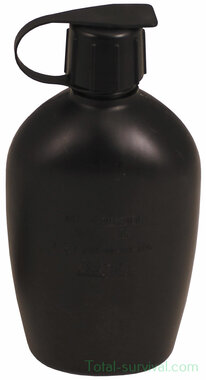 Avon veldfles 1L met aansluiting voor gasmaskers, zwart