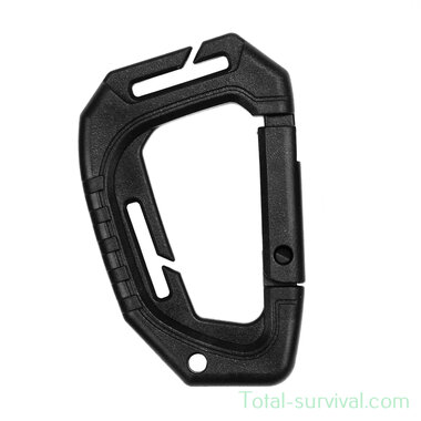 101 Inc Tactical karabijnhaak Molle, zwart