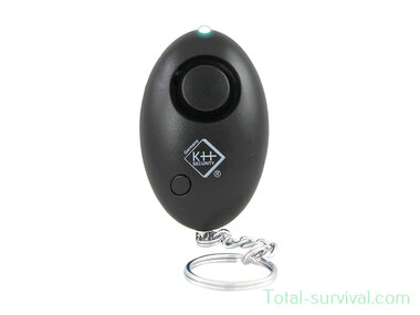 KH Security Sleutelhanger Alarm met LED Zwart