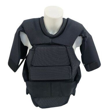 Magforce Riot Gear impact-resistant covert vest with upper arm protectors, black