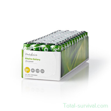 Nedis 1.5V alkaline LR6 AA battery, box 48 pieces