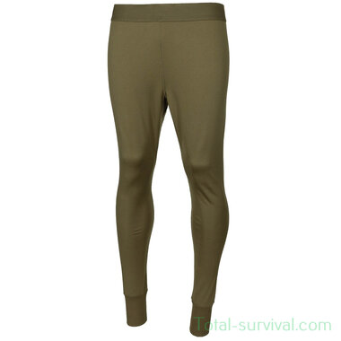 Caleçon long britannique thermique, unisexe, Thermowave, vert olive