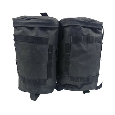 ARWY Alpine Daypack Rucksack / Seitentaschen 2x10L, schwarz