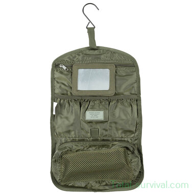 Fosco Waschzeugtasche, schwarz, grün