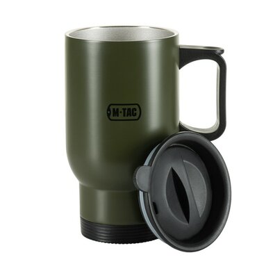 M-Tac mug isotherme avec couvercle 450 ml, vert olive
