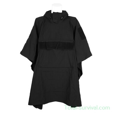 101 Inc Poncho, Outbreak, Soft Shell, black
