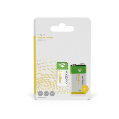 Nedis 9V alkaline 6LR61 battery, 1-Pak
