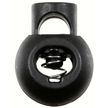 MFH bouchons de cordon, lot de 10, Noir