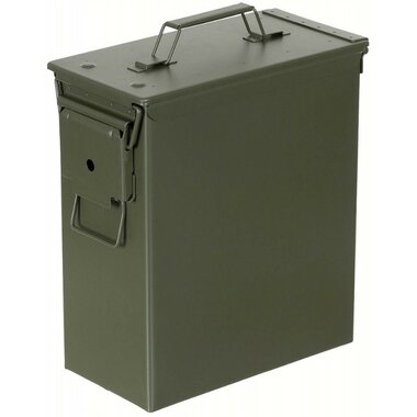 MFH boîte à munitions US en acier PA 60 Large Cal.50, vert olive