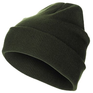Fostex Bonnet, vert olive, Acrylique, maille fine