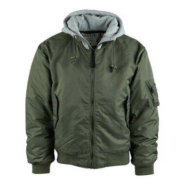 Fostex MA-1 hooded bomber jack, legergroen