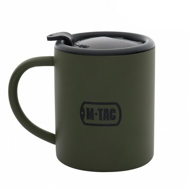 M-Tac thermo mok met deksel 280 ml, legergroen