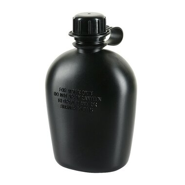 M-Tac US Veldfles 1L zwart, BPA vrij