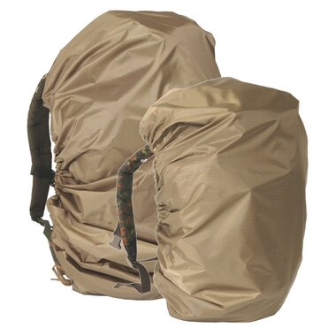 Mil-tec backpack rain cover Large 80L, coyote tan