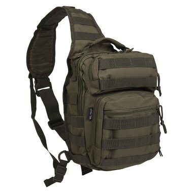 Mil-tec One Strap Rucksack 15l, Assault, oliv grün