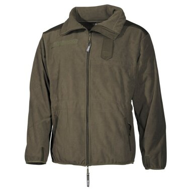 MFH Alpine Fleecejacke Breathtex winddicht und wasserabweisend, oliv grün