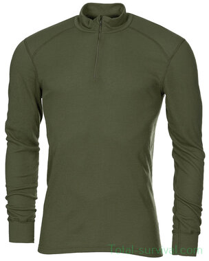 ​​​​​​​Maillot de corps thermique à manches longues Odlo, unisexe, Couche intermédiaire, vert olive