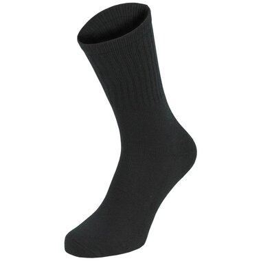 MFH Chaussettes Army mi-longues noires, lot de 3