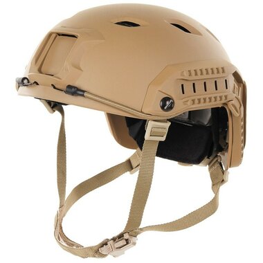 MFH US F.A.S.T. High cut airsoft helm met rails, ABS, coyote tan