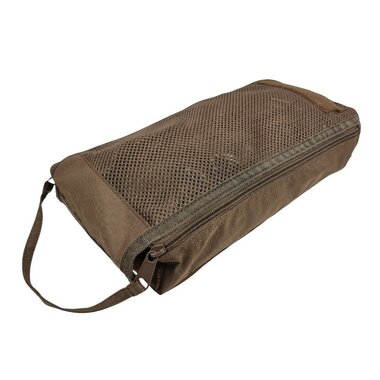 Danish army packing cube organizer with velcro back, size 3, Dark coyote