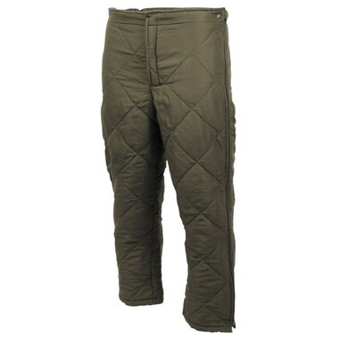 Oostenrijkse Bundesheer thermische broek  cold weather (ECW), gewatteerd, RAL7013 legergroen