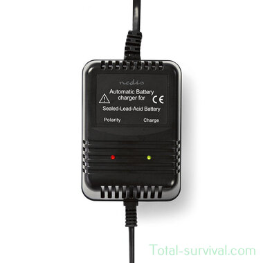 Nedis smart battery charger, 2/6/12V DC 0.6A