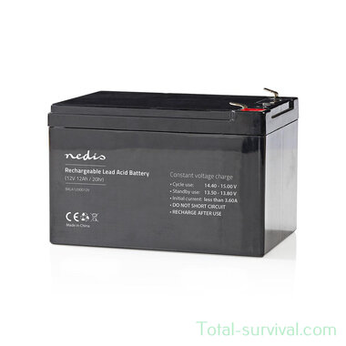 Nedis wiederaufladbare Bleibatterie 12V 12000 mAh