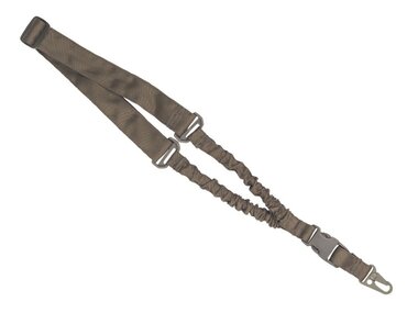 Bungee-Lanyard MFH, vert olive, avec mousqueton