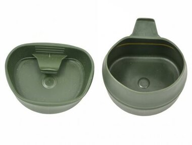 Tasse pliable de l'armée suédoise Fold-a-Cup, vert olive