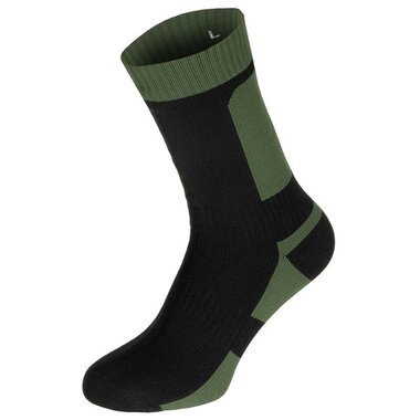 MFH Duty waterproof army socks low, green/black