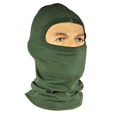 Cagoule / Casquette de bivouac de l'armée royale néerlandaise, 1 trou, antistatique / ignifuge, vert olive