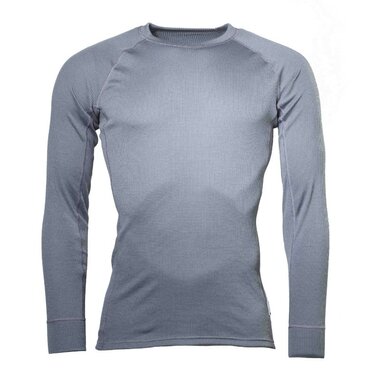 ​​​​​​​Maillot de corps thermique à manches longues Thermowave, antimicrobien Silverplus, gris