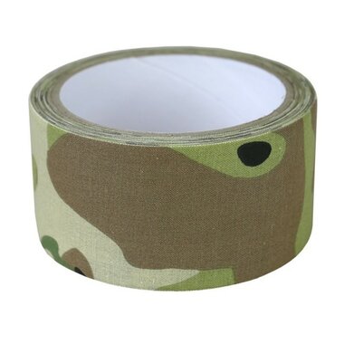 Kombat tactical fabric tape 5CM x 10M, cotton, woodland camo