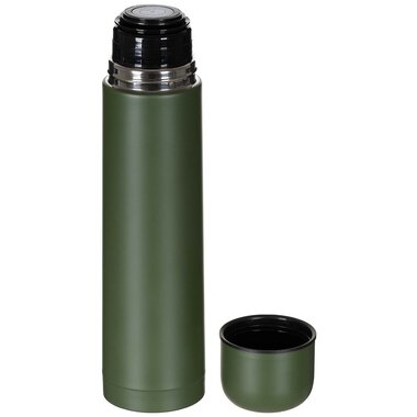 Fox outdoor Vakuum-Thermoskanne, 1 l, oliv