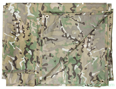 MFH Tarpaulin, 190T polyester, MTP Operation-camo, yeux en métal, 300 x 400CM