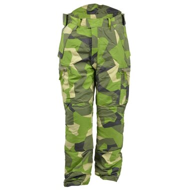 Surpantalon thermique de l'armée suédoise avec bretelles Ale-Tex, M90 camo