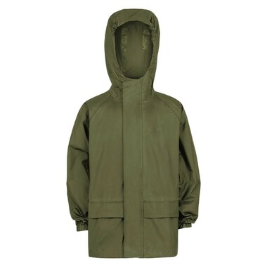 Highlander imperméable/coupe-vent Stormguard pour enfants, vert olive