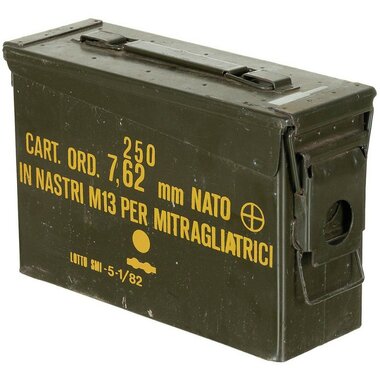 Boîte de munitions M19A1 compacte Nato, vert olive