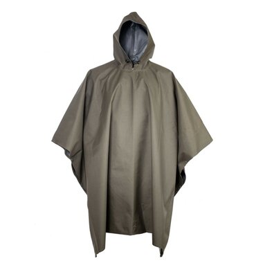 AB poncho de pluie à capuche, IRR, RAL7013 vert olive