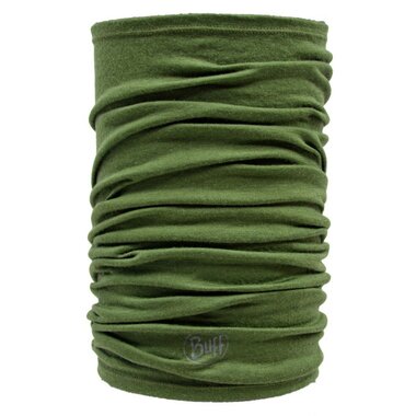 BUFF écharpe multifonctionnelle Merino Light, 100% laine, vert olive