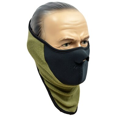 Masque en polaire de l'armée néerlandaise pour temps froid, vert olive/noir
