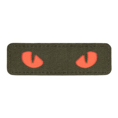 M-Tac velcro patch Cat Eyes, 25 x 80 mm, Vert/Rouge